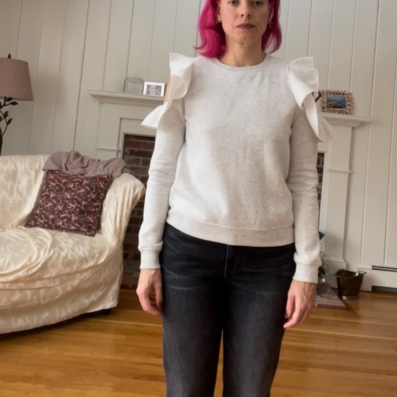 Rebecca Minkoff Cold Shoulder Sweatshirt - Picture 7 of 12